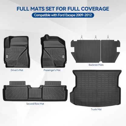 Custom Fit Floor Mats for Ford Escape 2009