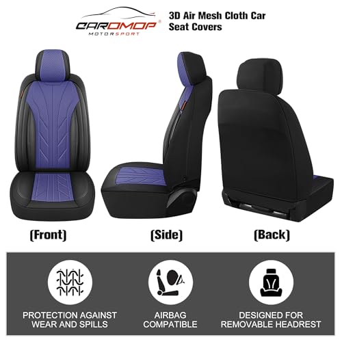 Breathable Cloth Fabric Car Seat Covers 2 Front Seats (2 Count)