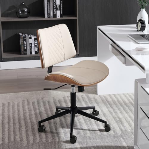 Home Office Chair No Arms with Wheels