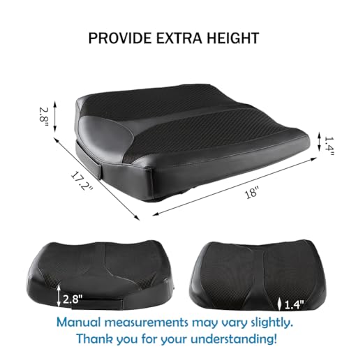 Car Memory Foam Heightening Front Seat Cushion for Short People Driving