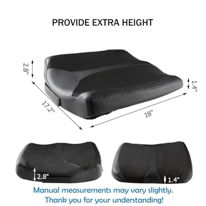 Car Memory Foam Heightening Front Seat Cushion for Short People Driving