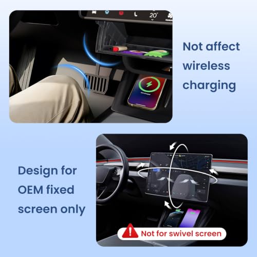 for Tesla Model Y Juniper & Y L Under Screen Storage Organizer 2025