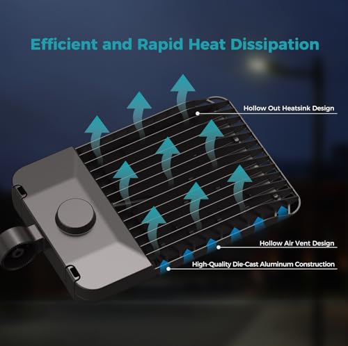 180W Parking Lot Light 32400LM LED Street Lights Outdoor 1Pack