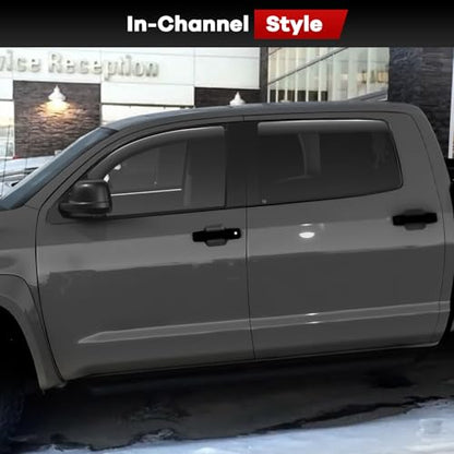 in Channel Window Rain Guards for Toyota Tundra Crew Max 2007 (4 Count)