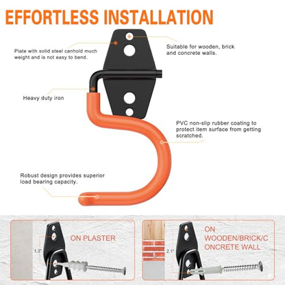 6 Pack Metal Garage Hooks