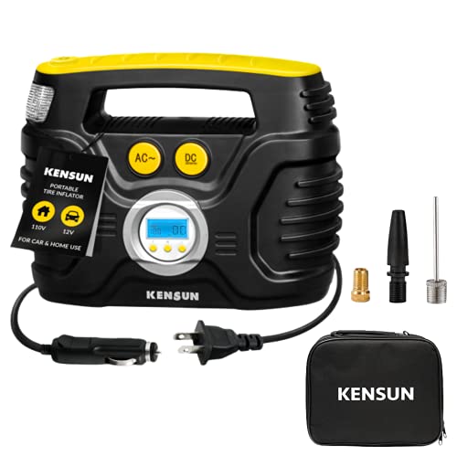 AC DC Tire Inflator Pump for Car 12V DC and Home 110V AC Swift Performance 2.0 Portable Air Compressor Pump for Car and Home