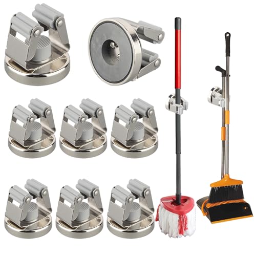 Magnetic Broom Holders (8 Count)