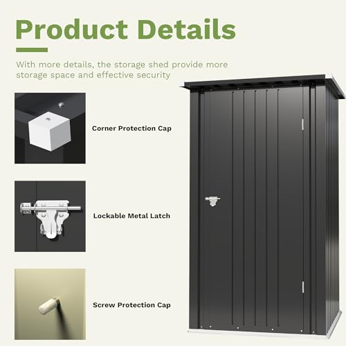 3x3 FT Outdoor Storage Shed