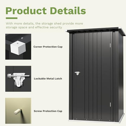3x3 FT Outdoor Storage Shed