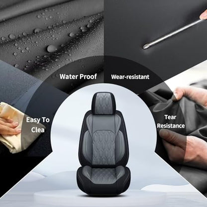 Front Waterproof Leather Seat Covers for Subaru Forester 2007