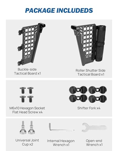 Truck Bed Divider Compatible with Cybertruck 2025 2024 2023 Cargo Divider Organizer Steel Molle Panels with Cargo Divider Net Cybertruck Accessories