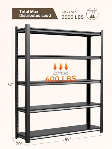 JHYKHG 48" W Storage Shelves