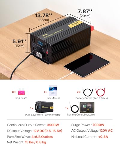 Pure Sine Wave Inverter 3500 Watt Power Inverter