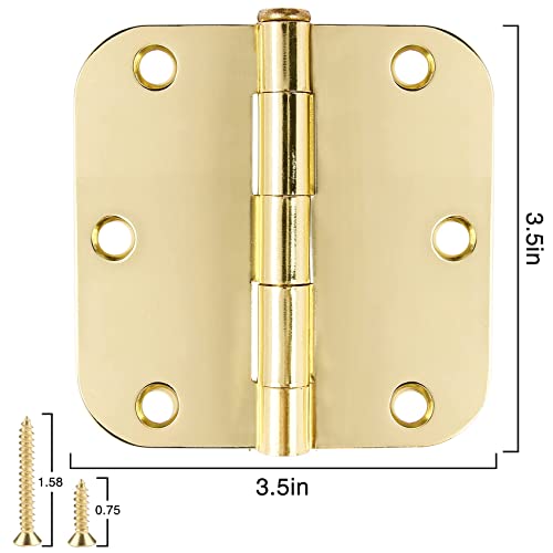 Rounded Door Hinges 3.5" X 3 1 (36 Count)