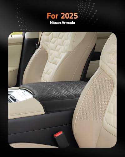 for 2025 2026 Nissan Armada Center Console Cover Armrest Box Cover for Armada