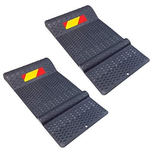 Pair of Plastic Parking Mat Guides for Garage Vehicles (2 Count)