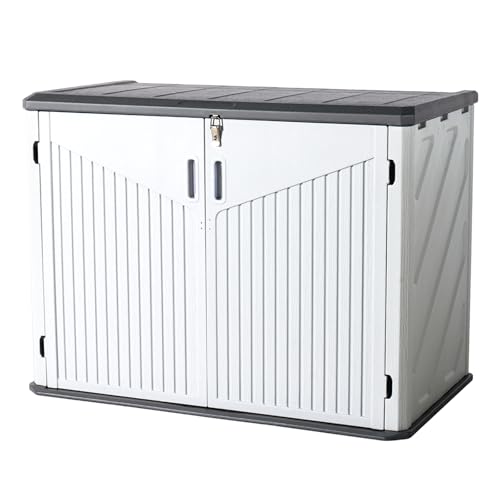 Outdoor Storage Cabinet 35 Cu.Ft Outdoor Trash Can Storage Shed