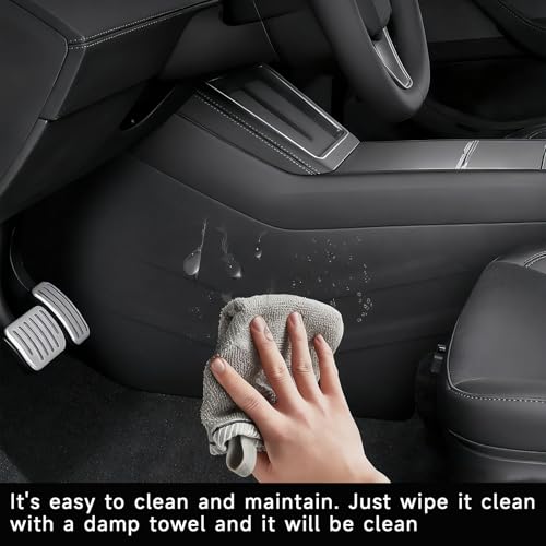 11PCS Carbon Fiber Door Sill Protector Model Y Juniper 2025 2026 8Pcs Door Sill Protector and 2Pcs Center Console Anti