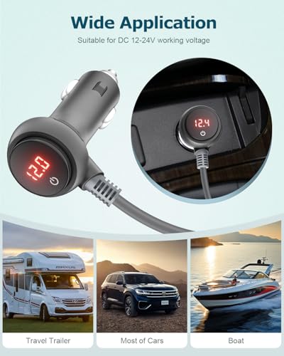 Starlink Mini Power Cable 10FT 12V Car Adapter for Starlink Mini