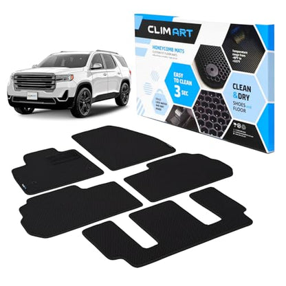 All Weather Car Floor Mats Compatible with GMC Acadia 2017
