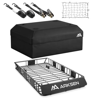 64" x 34" x 6" Roof Rack Cargo Basket with Bag