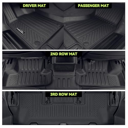 Floor Mat Set for 2027 Kia Telluride Gas 7 Seat