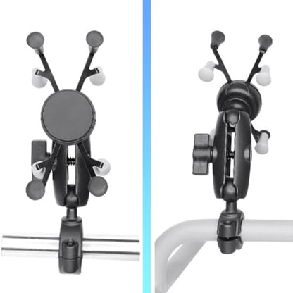 Phone Holder with Double Socket Arm Compatible with 1" Ball Mount
