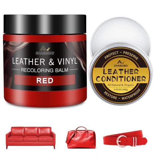 Leather Recoloring Balm and Leather Repair Kit for Furniture