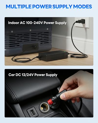 12 Volt Car Refrigerator 20Quart Car Fridge Freezer Electric Cooler Portable Cooler 12V Fridge RV Refrigerator