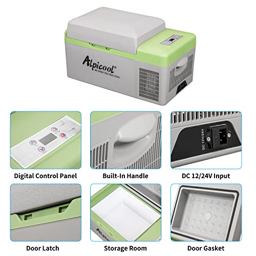 Portable Fridge 12 Volt Car Refrigerator 21 Quart Freezer for Fishing