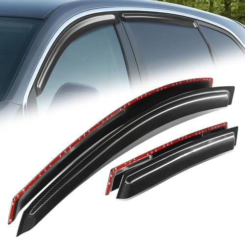 4PCS Tape On Window Visors for 2008 2009 2010 Saturn Vue (4 Count)