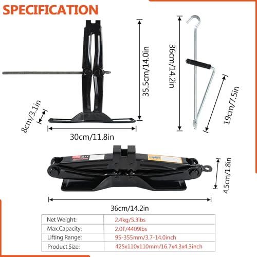 Scissor Jack for Car 2Ton