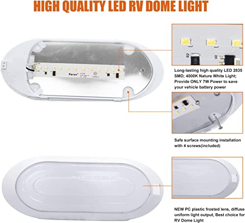 Dual Tone 12Volts Bright RV LED Interior Light with Switch