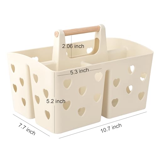 Portable Shower Caddy Plastic Shower Basket Organizer with Handle