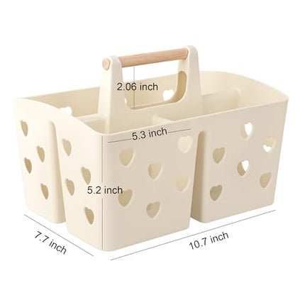 Portable Shower Caddy Plastic Shower Basket Organizer with Handle