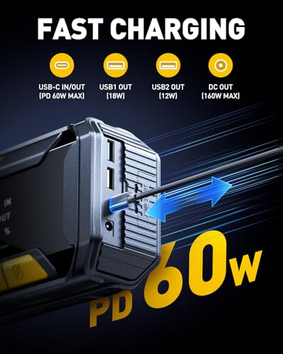 8000A Portable Jump Starter for All Gas