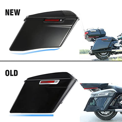 Motorcycle 4" Stretched Saddlebags Fit For Harley Touring 2014 (2 Count)