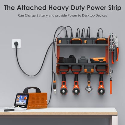 Wall Mount Modular Tool Charging Organizer (7.9 Count)