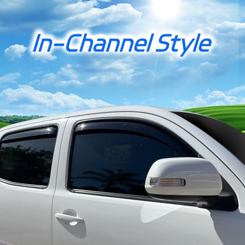 4 PCS in Channel Window Rain Guards Fit for 2013 (4 Count)