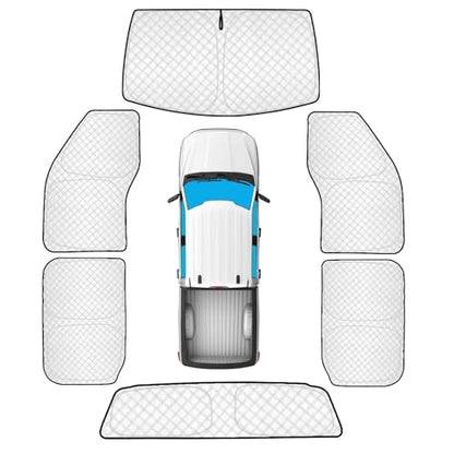 6pcs Thicken Full Window Sun Shades for Ford F (6 Count)