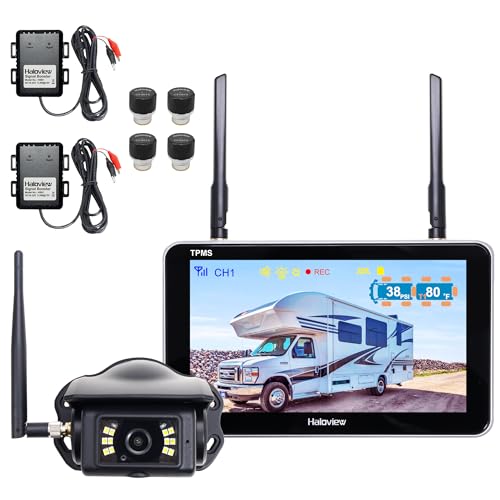 Byte Tango BT7 TPMS with 4 Sensors 1080P RV Wireless Backup Camera