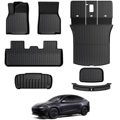 7PCS Floor Mats for 2025 2026 Tesla Model Y Standard Accessories