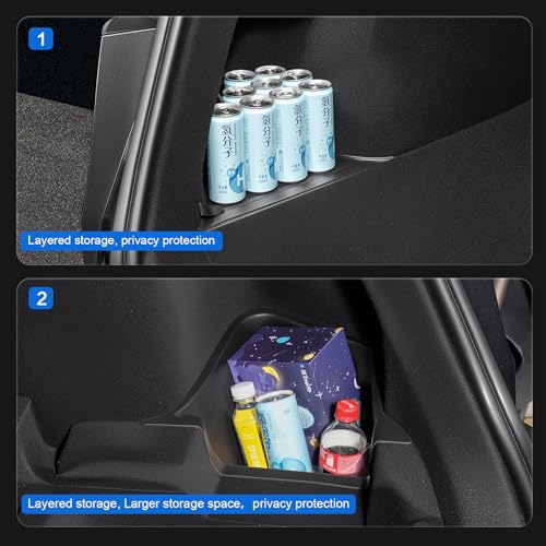 Rear Trunk Organizer Storage Box Compatible with 2025