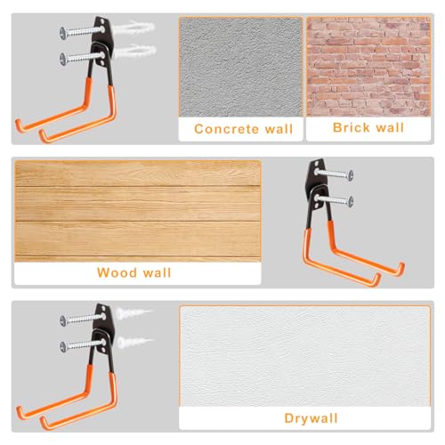 Heavy Duty Wall Hook for Tool (3 Count)