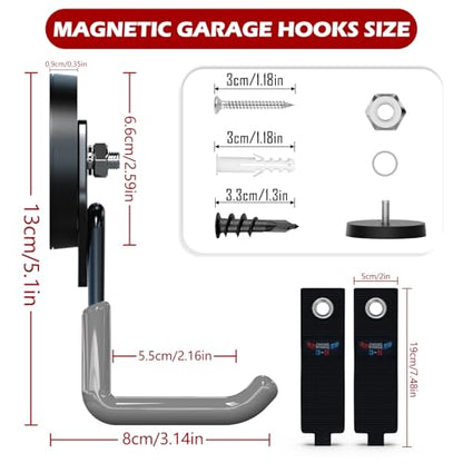 Heavy Duty Magnetic Hooks (4 Count)