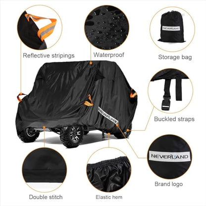 UTV Cover Heavy Duty Ranger Cover Waterproof 4