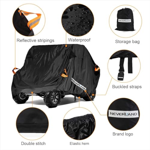 UTV Cover Heavy Duty Ranger Cover Waterproof 4