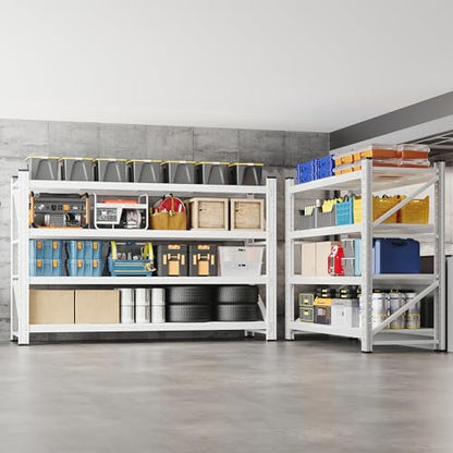 48" W Storage Shelves 3000lbs Garage Metal Shelving Heavy Duty Garage Shelves Adjustable Storage Shelves for Industrial