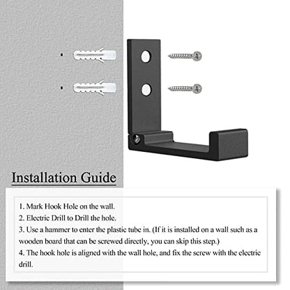 Folding Wall Hook 2PCS Folding Coat Hooks for Hanging Heavy Duty Coat & Bag & Backpack & Hat & Headphone Foldable Coat Hooks Wall Mounted Saves Space (2 Count)