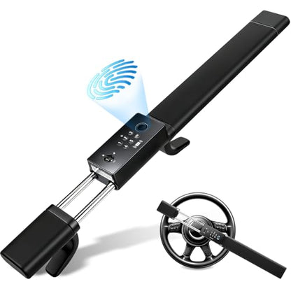 Smart Steering Wheel Lock with 5 Unlocking Methods